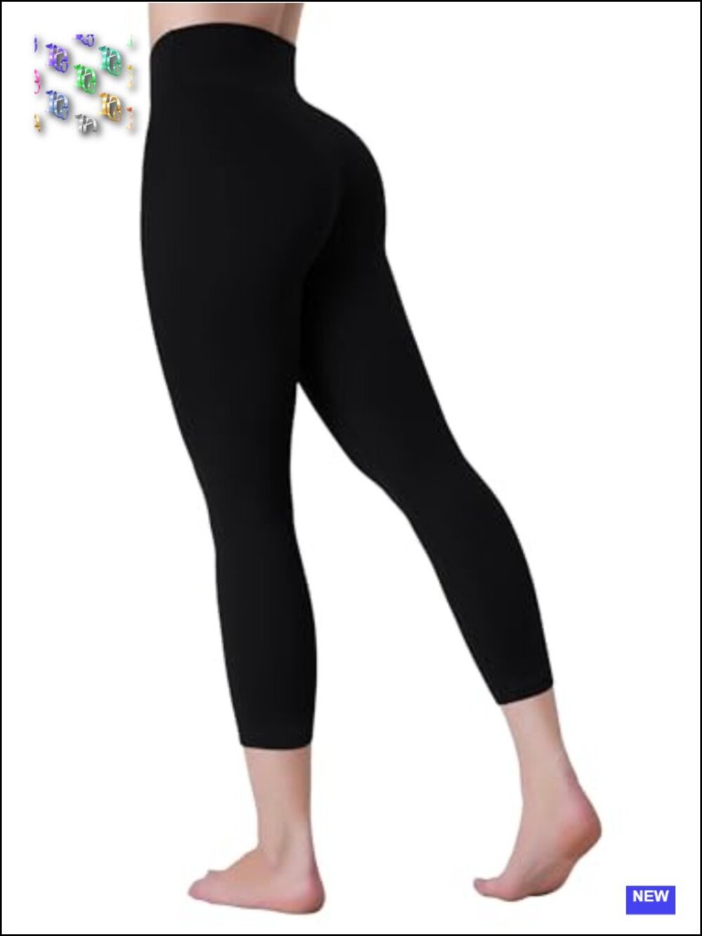 Butt Lifting Capri Leggings High Waist Booty Yoga Pants Tummy Control No Front